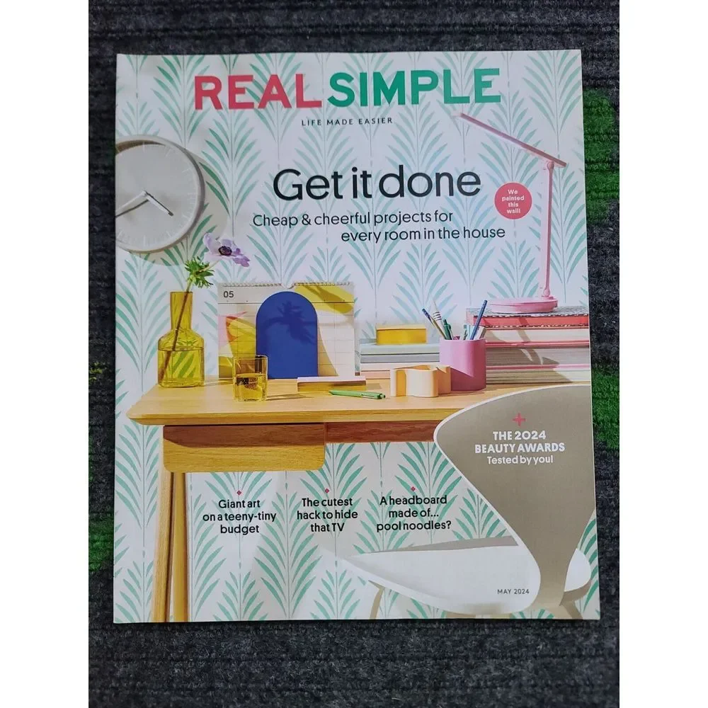 Real Simple Magazine 2024 Mar Apr May‎ Home Garden Organize Dinner Cooking Clean